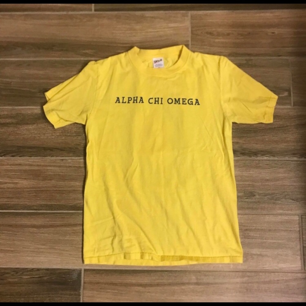 Yellow Alpha Chi Omega TShirt